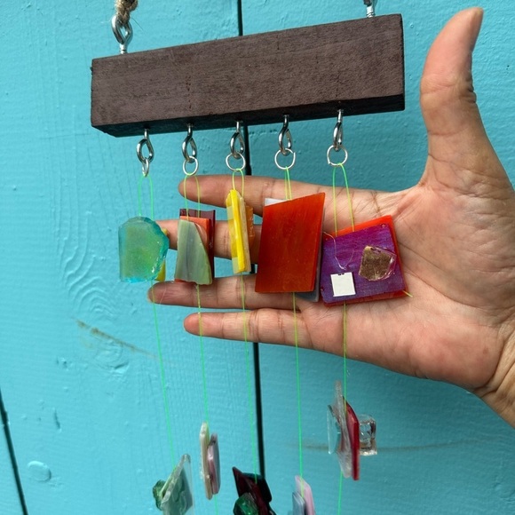 Hanging wall decor OOAK Assemblage Art Handmade Mosaic Indoor/Outdoor - Picture 15 of 15